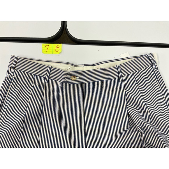 NWT Mens Jose A Bank Winsor Size 38 Length not Hemmed Seersuckers Pants Slacks - Picture 4 of 11